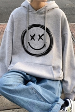 港风日系中性情侣大码休闲运动连帽印花卫衣男外套WY7265P30控，男装卫衣，星座227-7