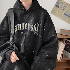 XZ809A/NWY815/P75/控88呢料满天星金属连帽卫衣，男装卫衣，星座809A(原222-1)