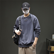 高端美式潮牌卫衣男春秋拼接衣服男士黑色新款长袖8095-P48K99，男装卫衣，电商D215