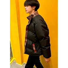 宽松男女款情侣春秋冬季复古棒球衣服红格子棉服M8810，男装棉衣，星座1116A（原606A-3）