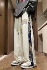 秋季新款潮风小熊印花百搭宽松直筒休闲裤B315-K23395-p45控58，男装休闲裤，电商B315
