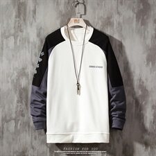 2021春秋季新款卫衣男圆领宽松潮流套头卫衣202-7-GW01，男装卫衣，星座1302