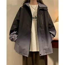 2025平铺山系防水冲锋衣大码M-5XL渐变色夹克男JK77088P85控128，男装夹克，星座227-7