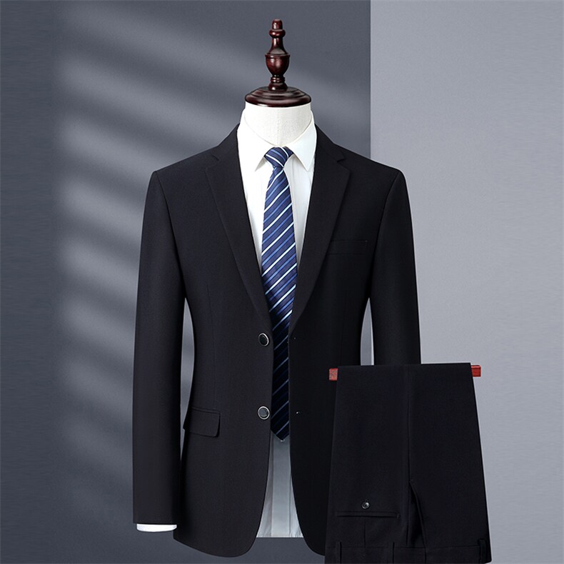 2023秋季新款中老年男装爸爸西服套装商务休闲西服MNSA8801-P290图片