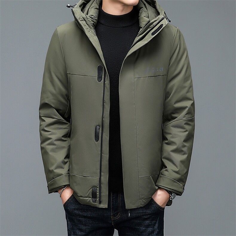 NN8223钱塘2020-3商务休闲连帽简约冬季厚款中年男士羽绒服P185,男装羽绒服,钱塘207-3