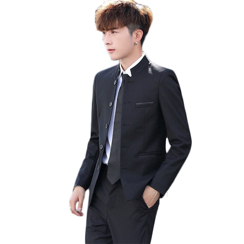 T2Z8633P125中山装套装中华立领龙纹民风表演出中式结婚礼服,男装西服套装,星座510A-2