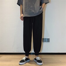 2023夏季新款港风冰丝清爽宽松休闲裤男2026-特批20,男装休闲裤,星座718-1
