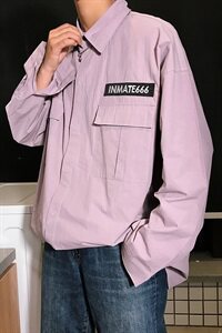 20年秋季新款新款纯色格子休闲舒适衬衫宽松大码DS-B293-CS33-P38图片