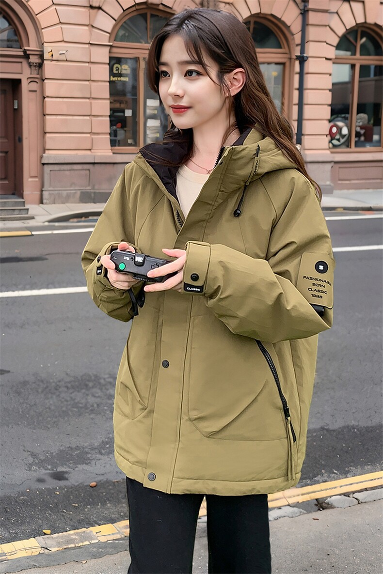 现货秒发2024冬装新款加厚韩版保暖棉衣棉服冲锋衣外套,女装棉衣/棉服,星宇服饰