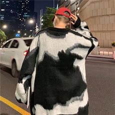 秋冬毛衣男韩版潮流宽松日系针织衫ins港风慵懒线衣外套M80-P45，男装针织衫/毛衣，星座1008