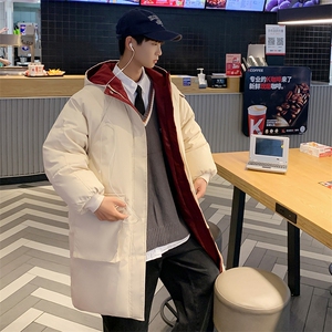 男士冬季中长款棉服男纯色加厚棉服休闲棉袄潮流A266-WMY2112-P85图片