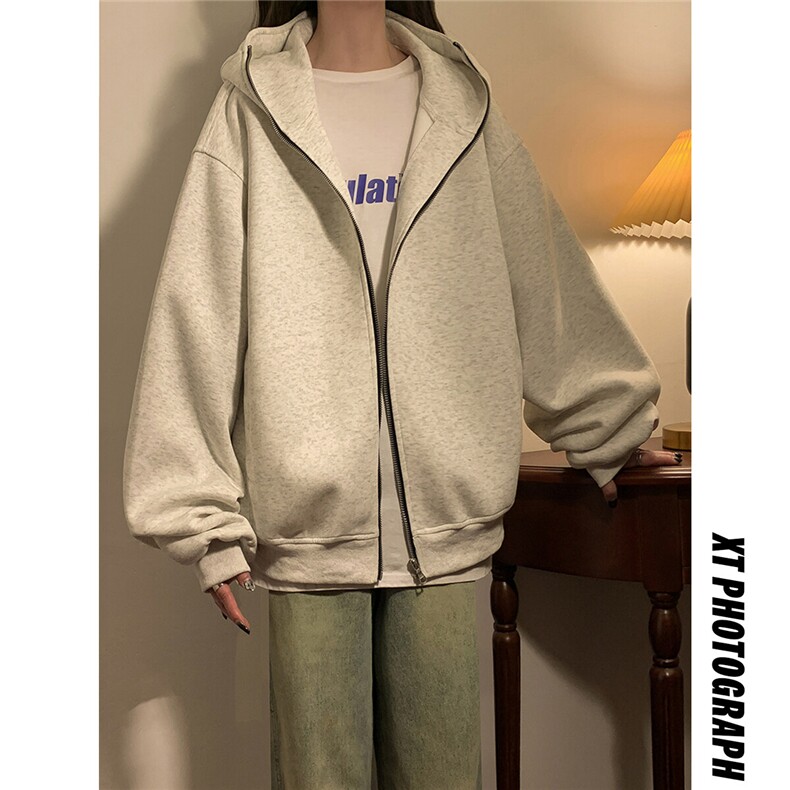 中性！2025年春季新品港风连帽卫衣美式短款上衣女109-P68，女装卫衣/绒衫，电商C213(原B265)
