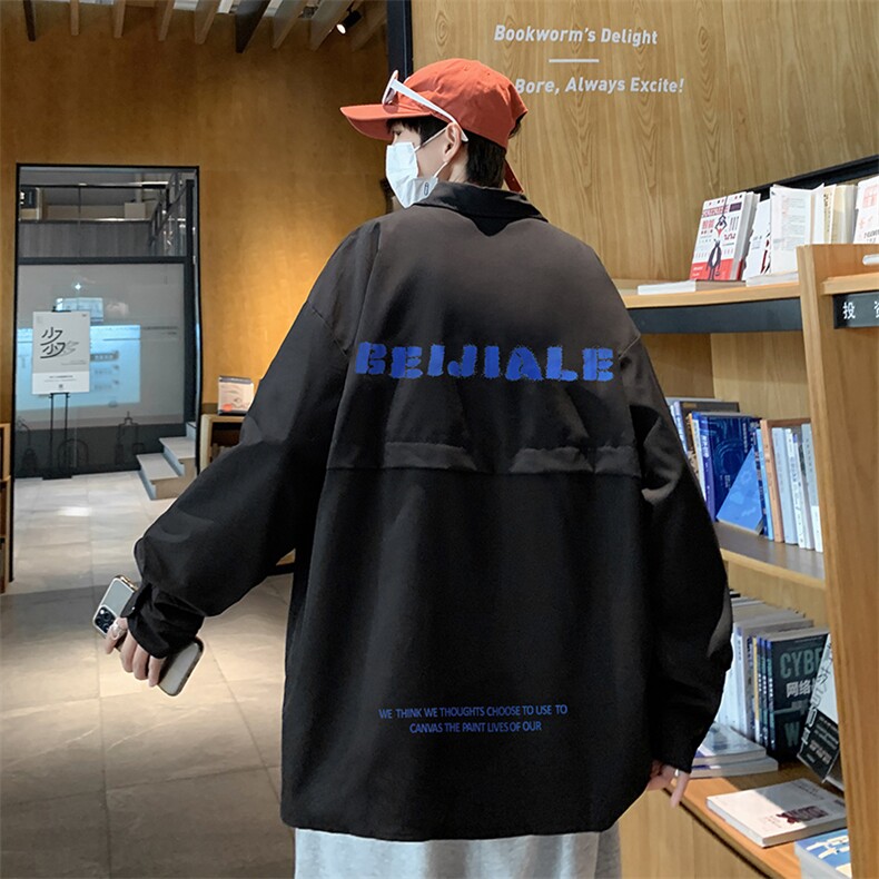 2021日系ins衬衫薄款设计感小众痞帅工装纯休闲衬衣W1496-P35,男装衬衫,星座512-4