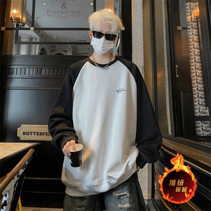 抖音得物高品质重磅二开全棉阔版支持退换 360克插肩圆领卫衣0119图片