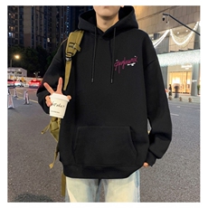 CM189P60加绒P65新品连帽卫衣重磅纯棉大码外套，女装短外套，星座304A-1