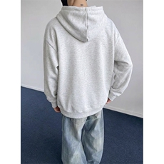 抖音得物品质二开26春装美式假两件格子连帽卫衣开衫外套CM35，女装短外套，电商A486
