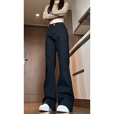 2024秋季新款女模大码美式微喇高弹牛仔裤M-5XGK24326-特P40，男装牛仔裤，电商A022