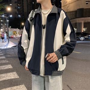 夜景户外冲锋衣拼接立领防水夹克男士休闲外套A406 JK1571 P70图片