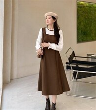 韩版淑女时尚连衣裙，女装连衣裙，E莎