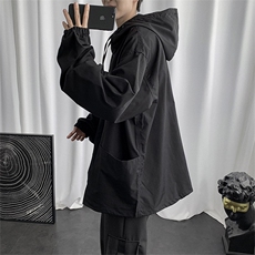 现货外套男春秋ins潮牌男士宽松上衣服套头连帽工装夹克J853-p35，男装夹克，星座1008-1