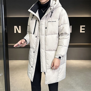 标90白鸭绒 2024新款羽绒服男士中长款防寒服 B240-YR4415-P395图片