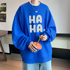 华夫格卫衣圆领卫衣男大码长袖t恤男外套HW76346-P30，男装卫衣，电商A040