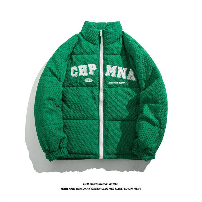 MY6601-P65冬季男士潮牌字母棉服新面料压花外套加厚保暖棉衣,男装棉衣,电商C309A