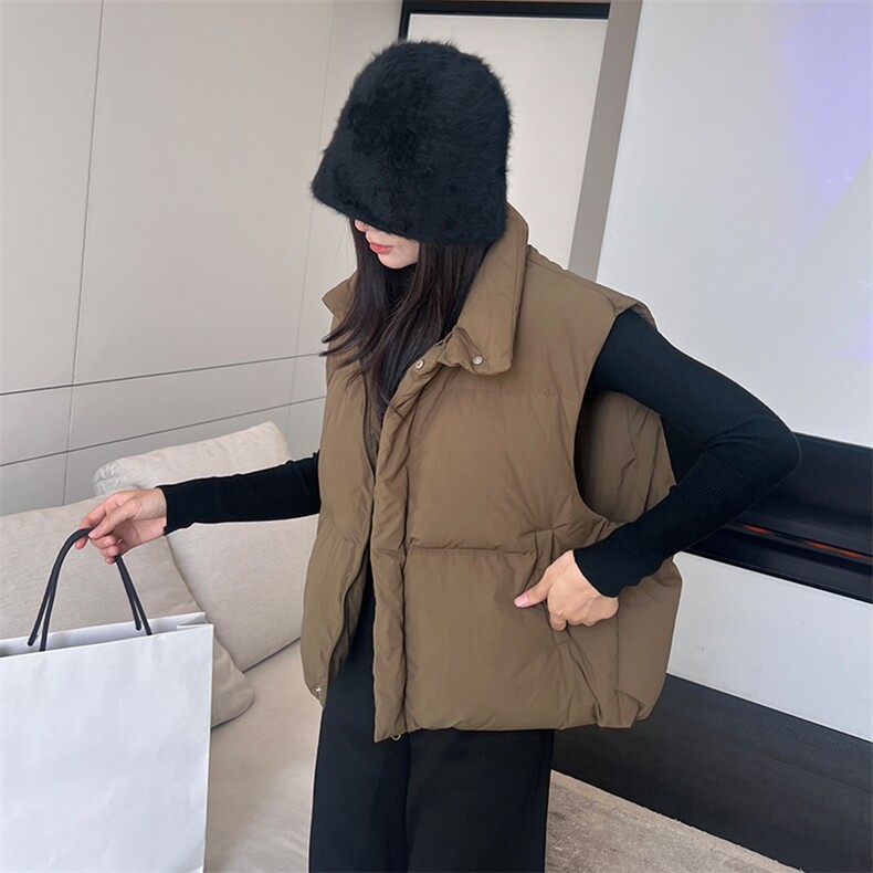2023冬季新款个性休闲马甲羽绒服,女装羽绒服,阿舍尔精品