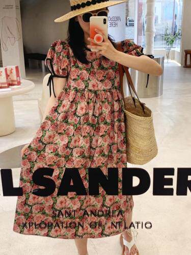 花朵连衣裙，女装连衣裙，HE