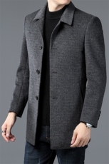 2023年新款男士毛呢上衣羽绒服P205，男装毛呢大衣，电商D223-1