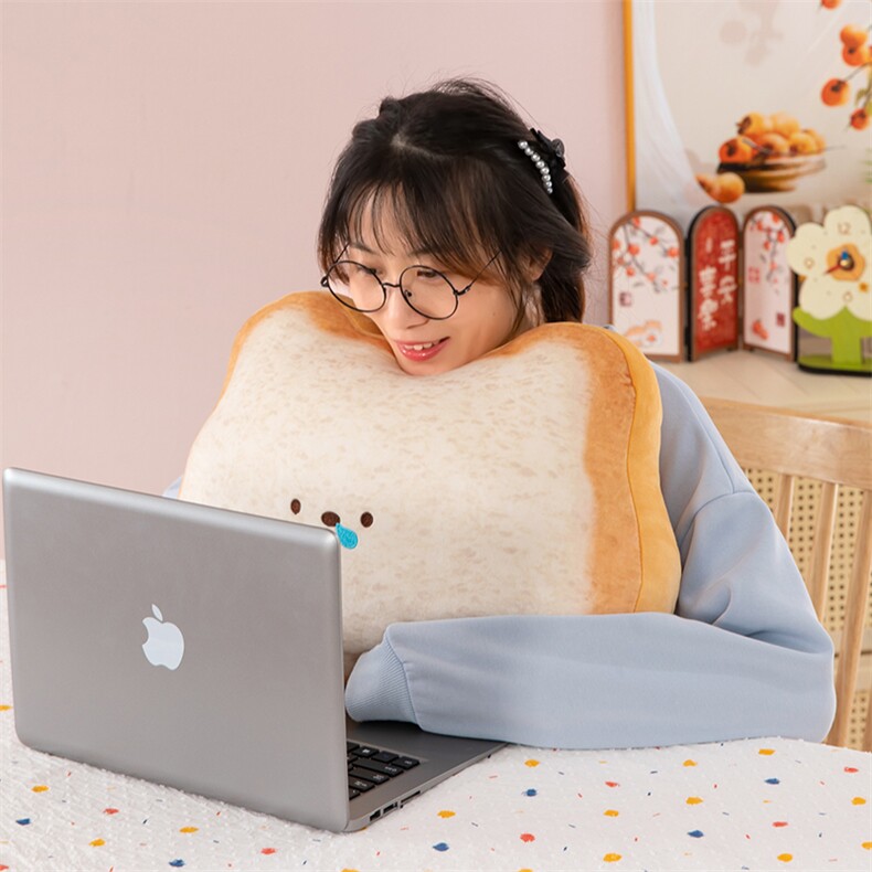 网红吐司抱枕新款可爱表情毛绒公仔搞怪卡通玩具女生玩偶生日礼物，创奇网供