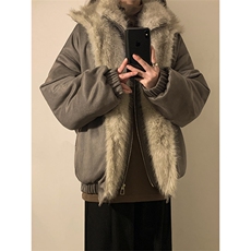 主推冬季假两件座山雕加厚外套潮加厚棉衣XZ102B-1M816-P145，男装棉衣，星座102B-1