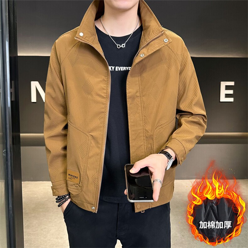 大货加棉加厚二棉外套秋冬男装夹克C317-J6650-P130,男装夹克,电商C317