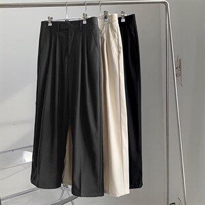 坠感西裤男阔腿直筒宽松男士裤子韩版休闲裤垂感西装裤XK909-P38，男装西裤，星座1008-1