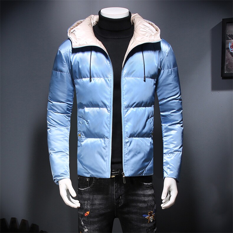 7131冬季加厚御寒保暖蚕丝棉服连帽休闲小蜜蜂刺绣棉衣,男装棉衣,钱塘2010-1