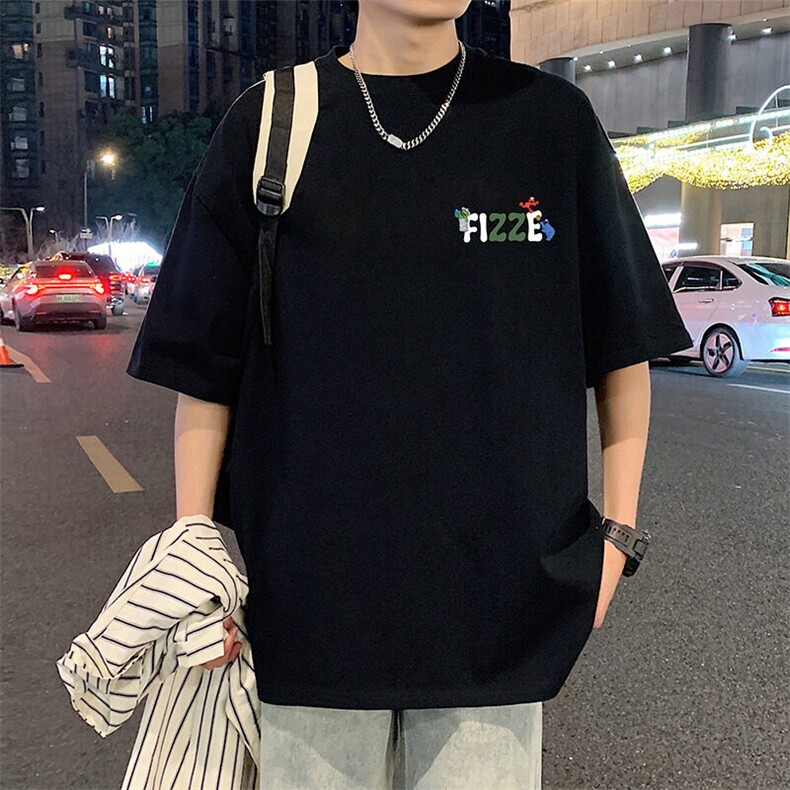 T826港风潮牌高街美式短袖T恤男夏季新款宽松重磅纯棉体恤,男装T恤,星座304A