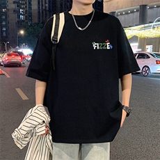 T826港风潮牌高街美式短袖T恤男夏季新款宽松重磅纯棉体恤，男装T恤，星座304A