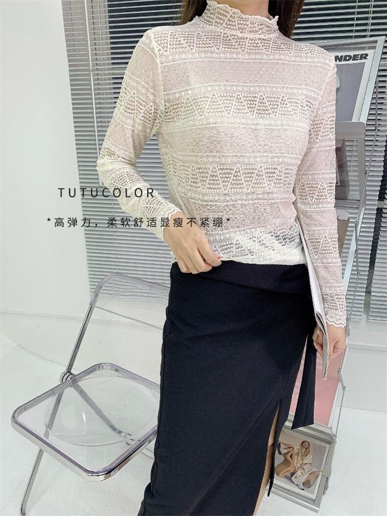 Tutucolor秋季新款HV-55201超仙欧货蕾丝打底衫,女装其它,tutucolor(1F)