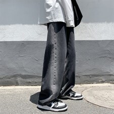 四季主推宽松阔腿拖地牛仔裤长裤B377-N672-P45-限58,男装牛仔裤,电商B377