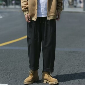 高街美式裤子潮阔腿灯笼裤日系复古cityboy工装裤男 K4537-P30图片