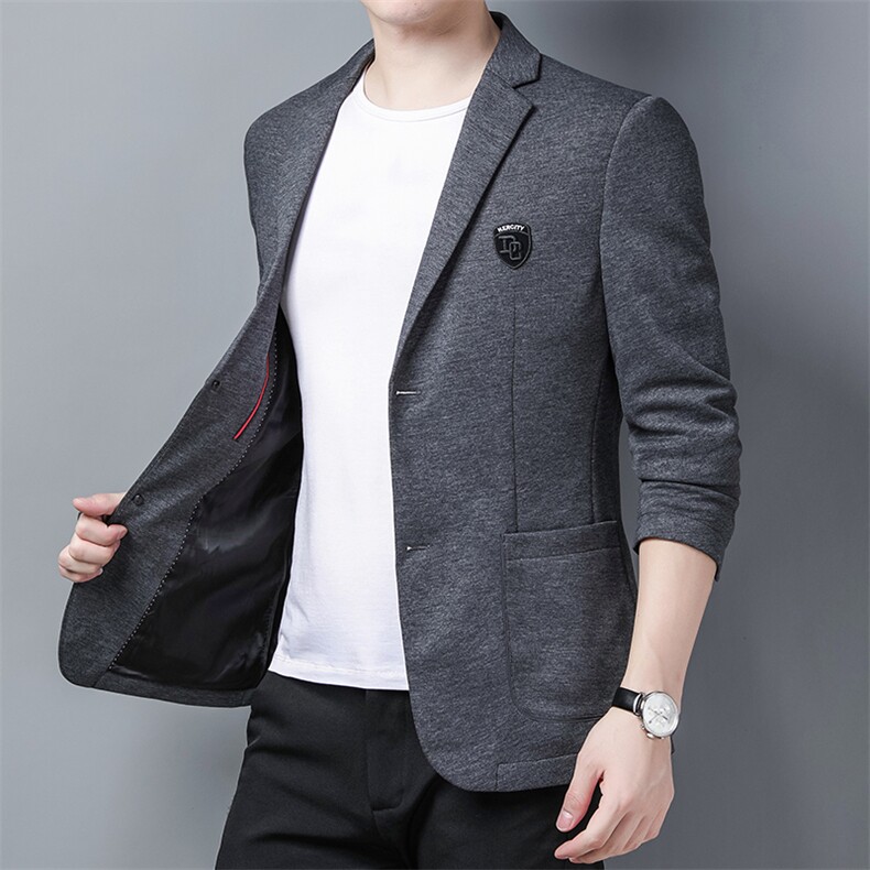 BEA6629965钱塘2020-2秋季新款中青年男士薄款简约百塔西服P185,男装西服,钱塘207-2