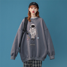 ！春季小众衣服2024年新款太空宇航员宽松卫衣W159P30控48，男装卫衣，A247A