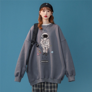 ！春季小众衣服2024年新款太空宇航员宽松卫衣 W159 P30控48图片