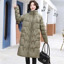 中长款羽绒服女2020年冬季新款韩版宽松白鸭绒时尚外套，女装羽绒服，寒都衣屋