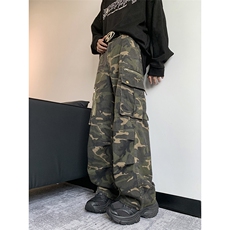 青少年男秋季迷彩纯棉休闲裤工装裤长裤子K0935-P63，男装工装外套，星座308B-2