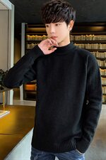 Tim-MY718毛衣男半高领2021秋冬季新款针织衫港风潮牌线衣，男装针织衫/毛衣，电商D310（原电商305）