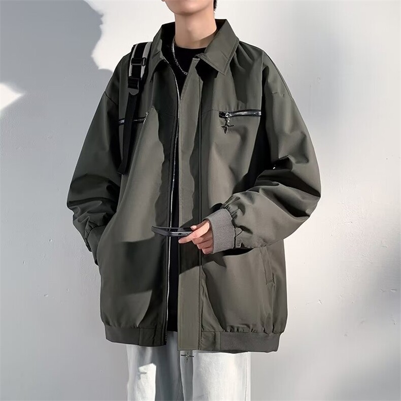 WT199-P60翻领工装外套,男装工装外套,电商B323A