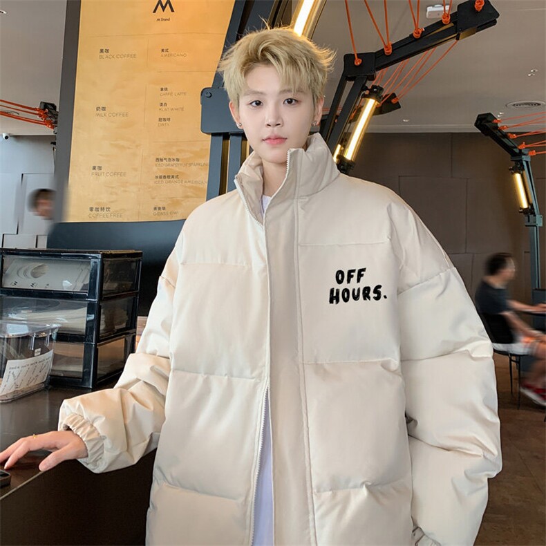 ！2025秋冬新款男士立领棉衣字母印花情侣棉服外套MY310特P55,男装棉衣,电商B220