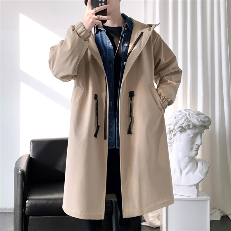 秋装轻熟风衣男长款大码大衣男中长款秋季夹克F995-P95-控，男装夹克，星座401