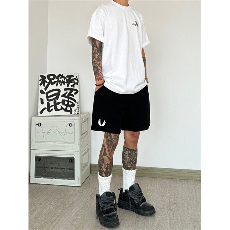 2025新款美式运动速干五分裤弹力休闲训练5分裤现货K8473-P36,男装休闲裤,星座512-4